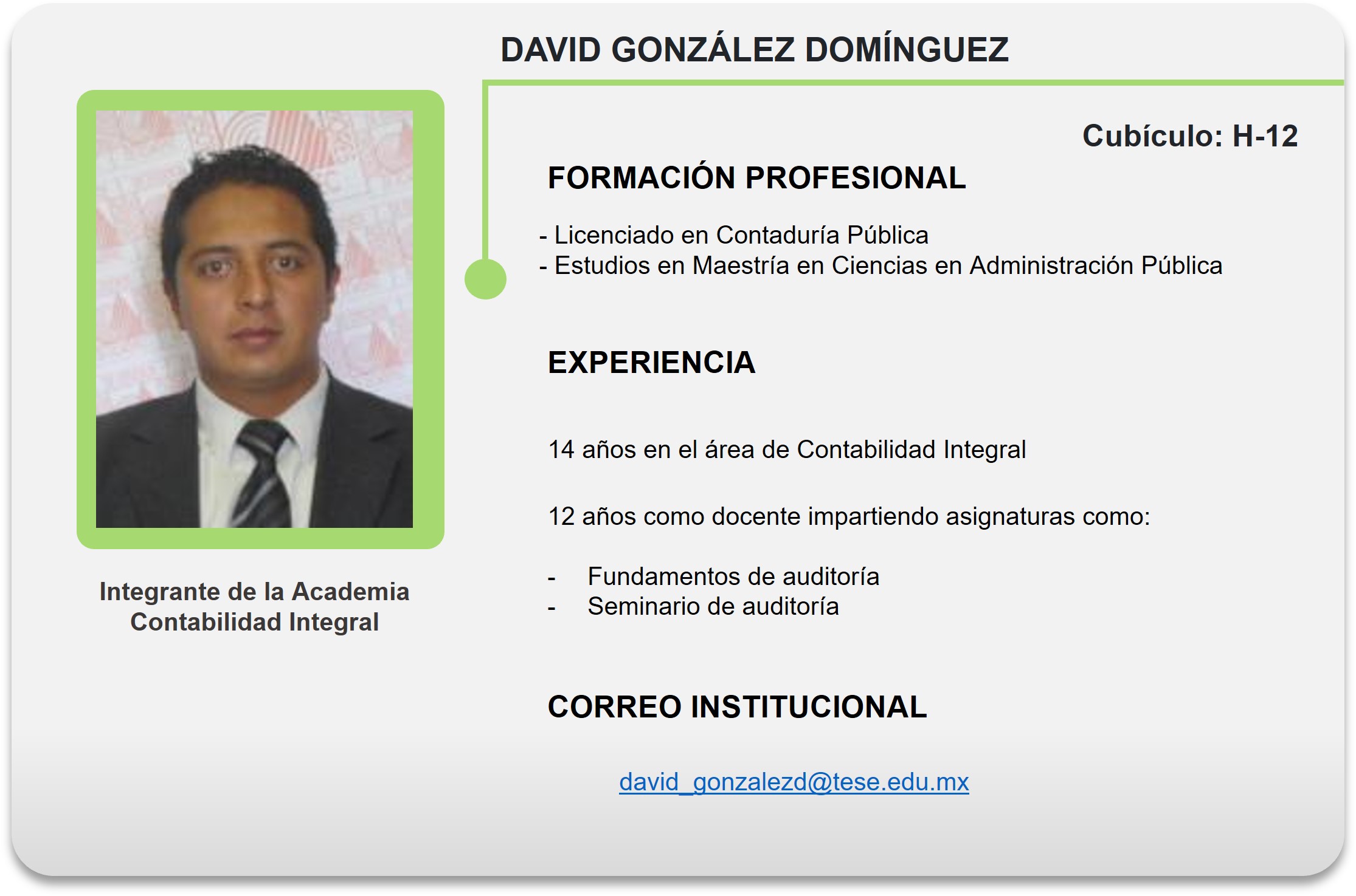 GONZÁLEZ DOMÍNGUEZ