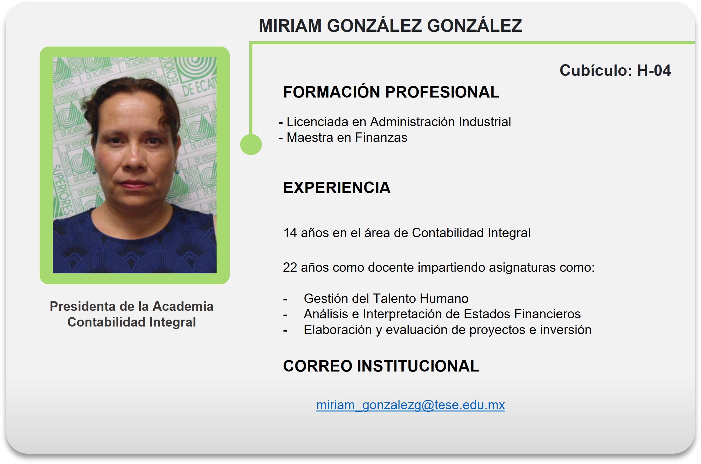 GONZÁLEZ GONZÁLEZ
