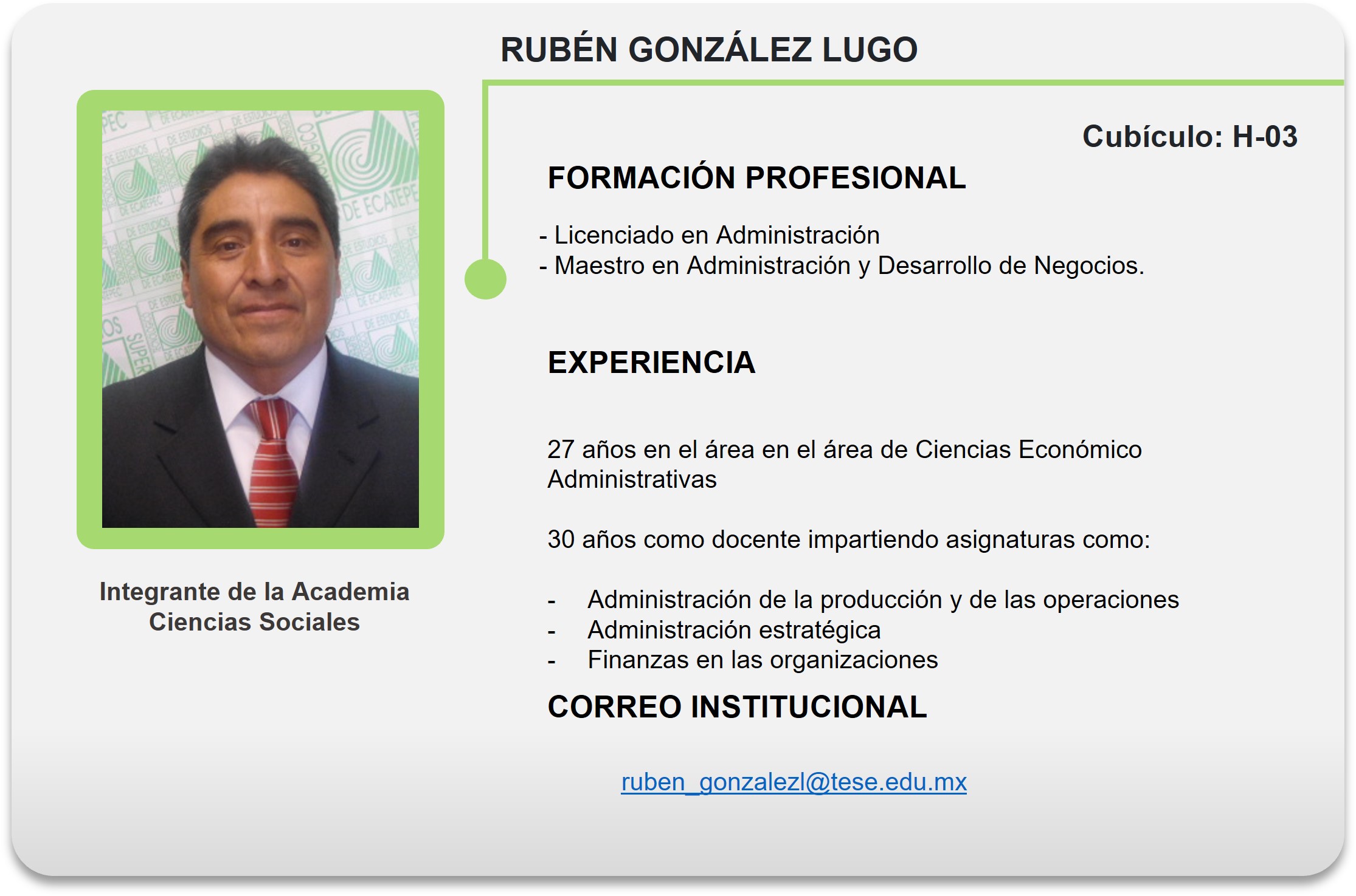 GONZÁLEZ LUGO