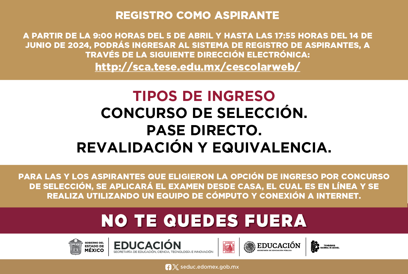 Registro como aspirante