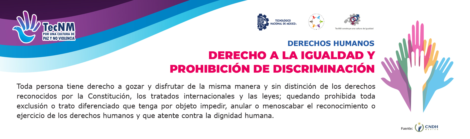 DERECHO A LA IGUALDAD Y PROHIBICIÓN DE DISCRIMINACIÓN